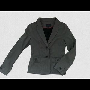 Size 0 Banana Republic Blazer Jacket Charcoal Gray